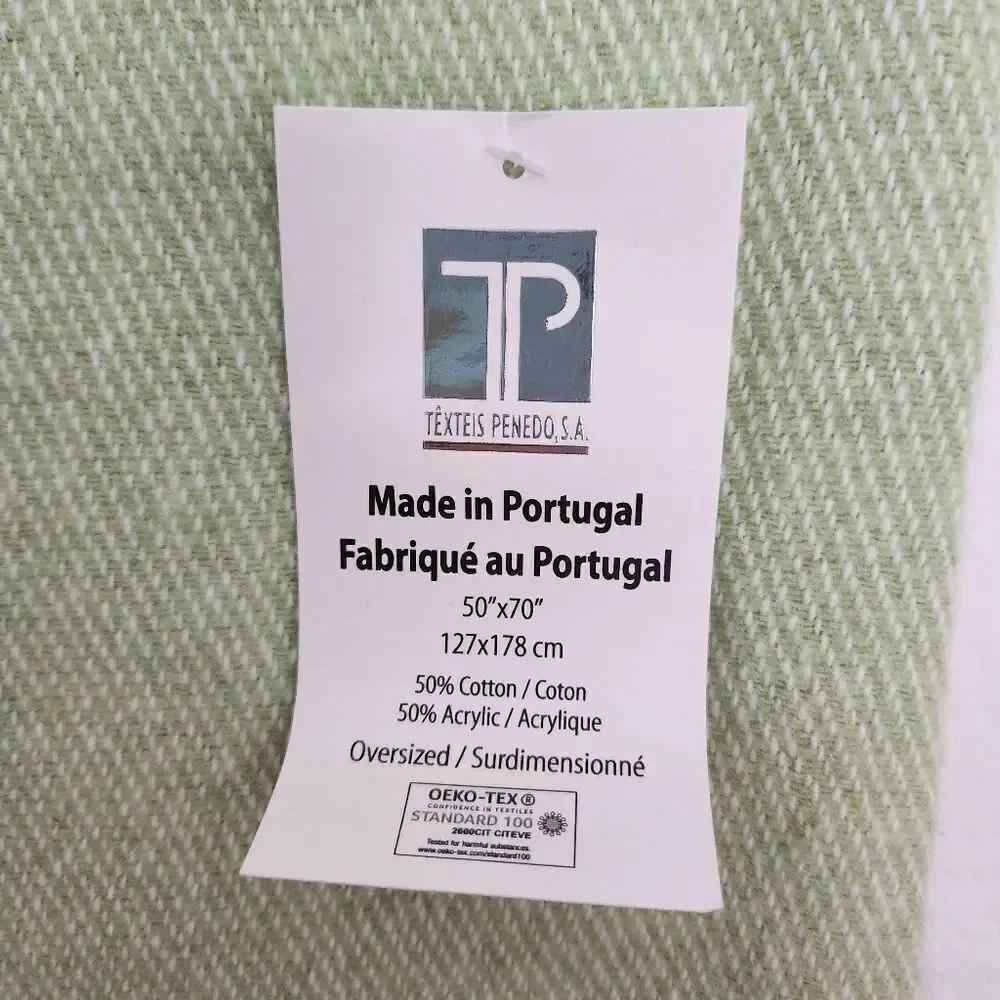 Texteis Penedo, S.A. Made in Portugal Oversized Throw Blanket 50